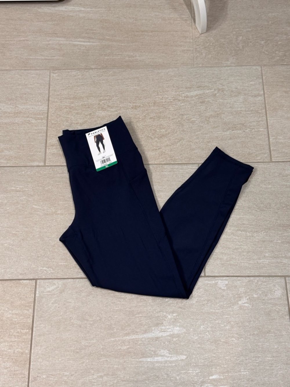 💙🆕Fabletics Oasis Purelux Navy Blue Leggings With Pockets, XL💙